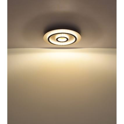 Globo - regulējama LED griestu lampa LED/40W/230V 3000-6500K Ø 45 cm melna + tālvadība