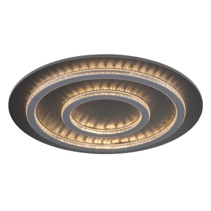 Globo - LED aptumšojama griestu lampa LED/60W/230V 3000-6500K Ø 55 cm antracīts ar tālvadības pulti
