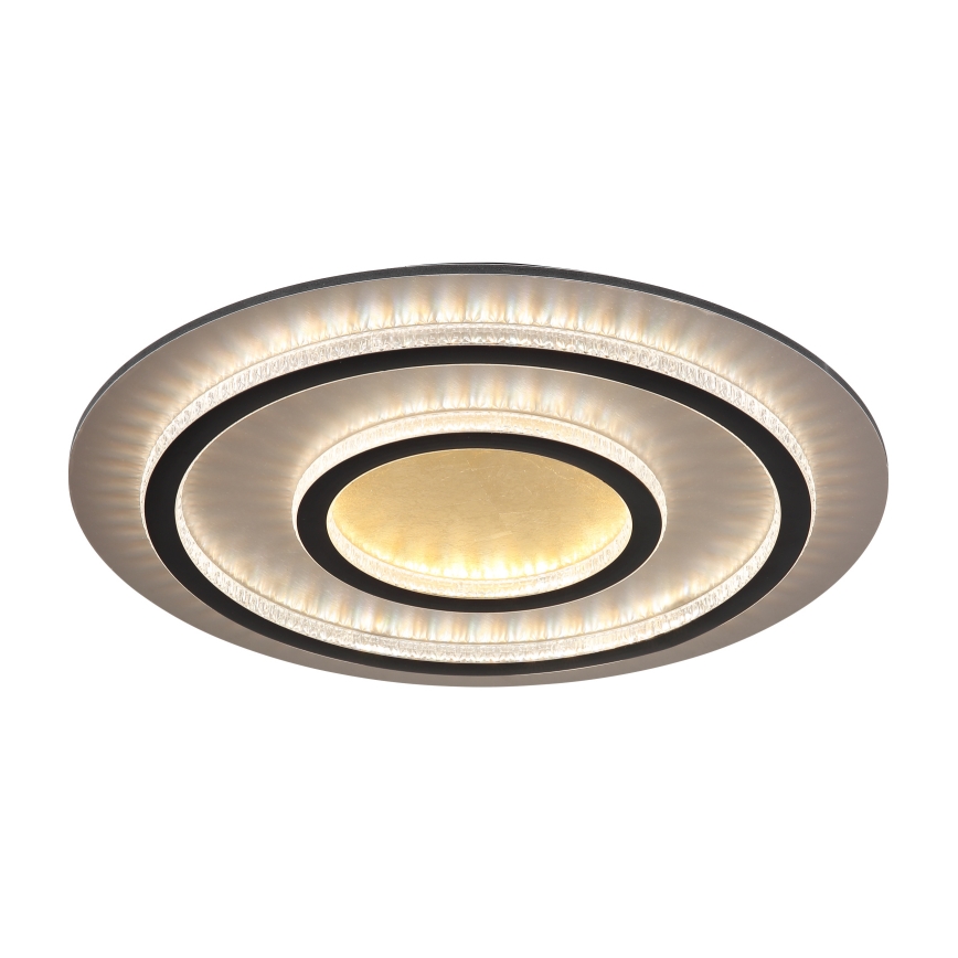 Globo - LED griestu gaismeklis ar regulējamu spilgtumu LED/60W/230V 3000-6500K Ø 55 cm melns + tālvadības pults