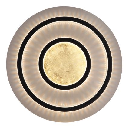 Globo - LED griestu gaismeklis ar regulējamu spilgtumu LED/60W/230V 3000-6500K Ø 55 cm melns + tālvadības pults