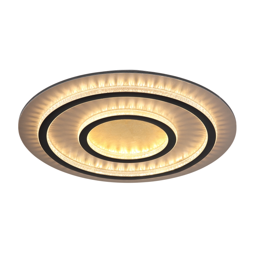 Globo - LED griestu gaismeklis ar regulējamu spilgtumu LED/60W/230V 3000-6500K Ø 55 cm melns + tālvadības pults