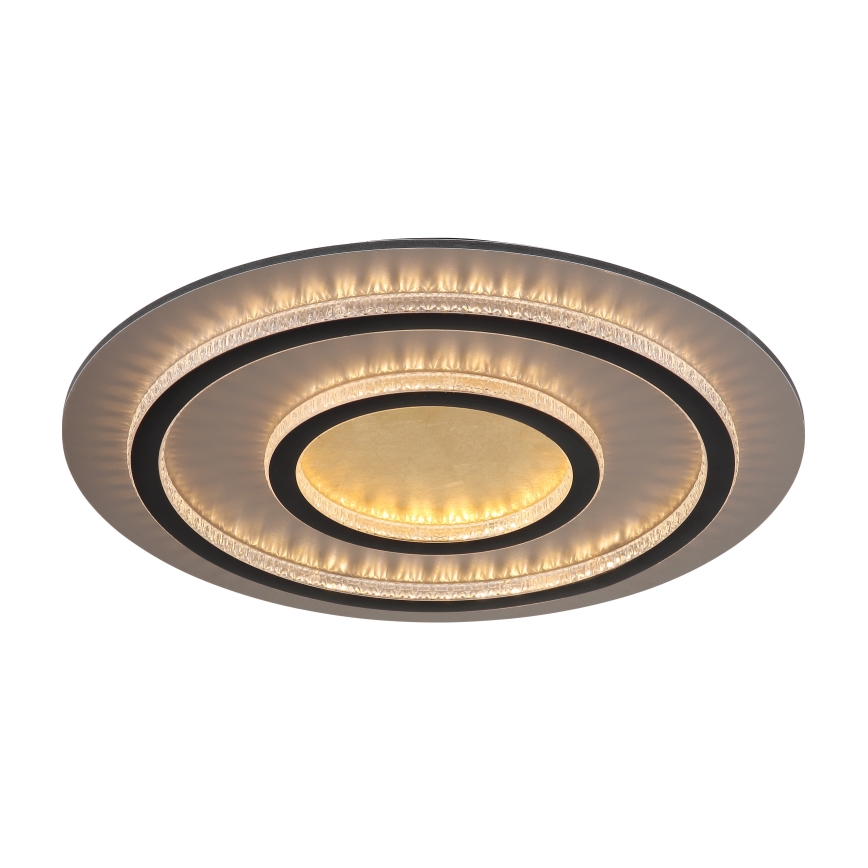 Globo - LED griestu gaismeklis ar regulējamu spilgtumu LED/60W/230V 3000-6500K Ø 55 cm melns + tālvadības pults