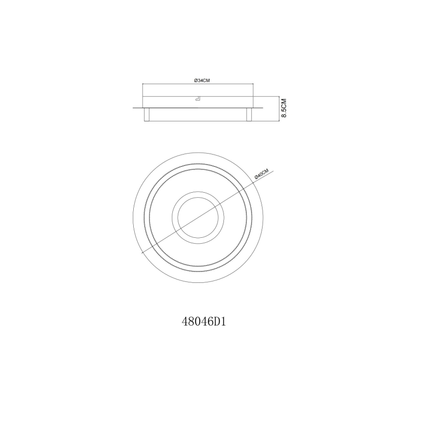 Globo - LED griestu lampa LED/24W/230V 3000K Ø 40 cm