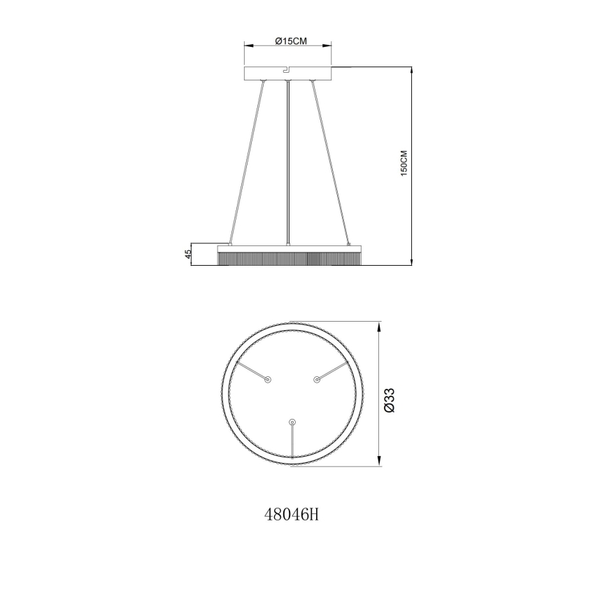 Globo - LED lustra uz kabeļa LED/16W/230V 3000K