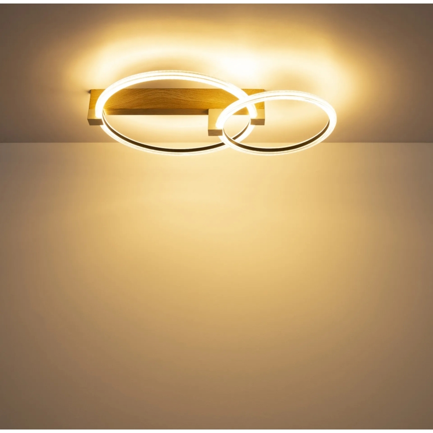 Globo - LED griestu gaismeklis LED/24W/230V 3000K 58x38 cm bēšs