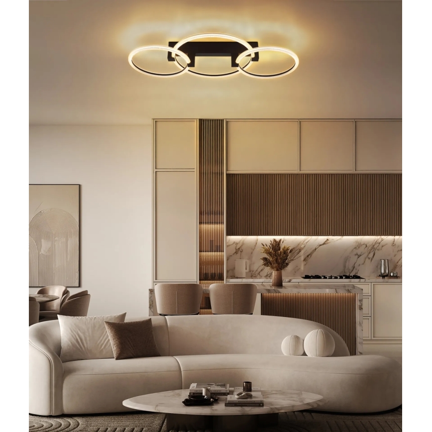 Globo - LED griestu lampa LED/40W/230V 3000K 76,1x38 cm melna