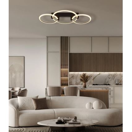 Globo - LED griestu lampa LED/40W/230V 3000K 76,1x38 cm melna