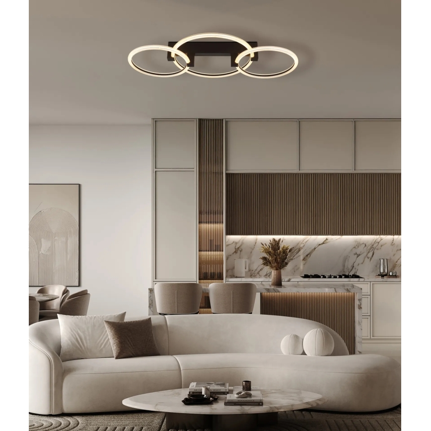 Globo - LED griestu lampa LED/40W/230V 3000K 76,1x38 cm melna