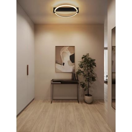 Globo - LED griestu gaismeklis LED/15W/230V 3000K 41,4x38 cm melns