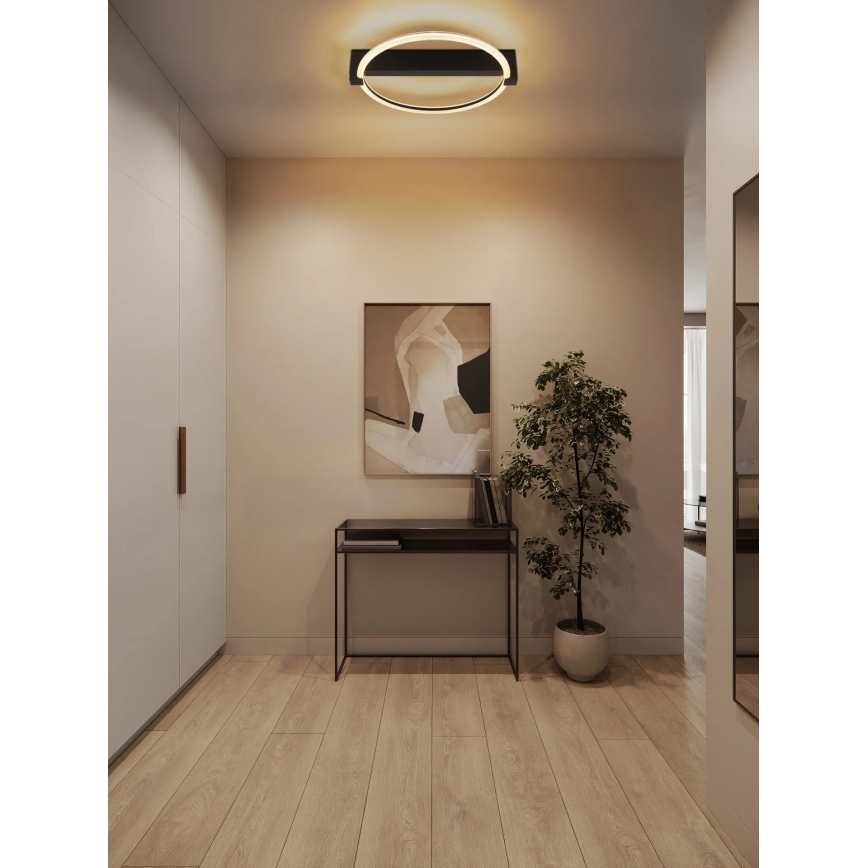 Globo - LED griestu gaismeklis LED/15W/230V 3000K 41,4x38 cm melns