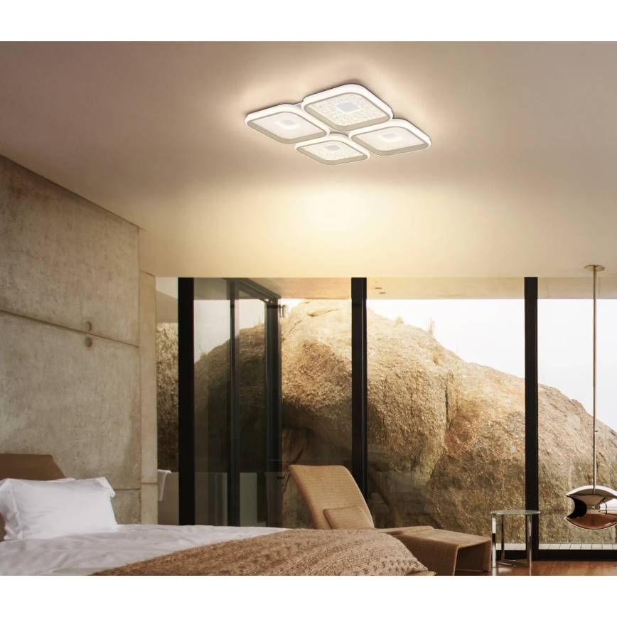 Globo - LED aptumšojams griestu gaismeklis LED/55W/230V 2700-6000K 54x54 cm + tālvadība