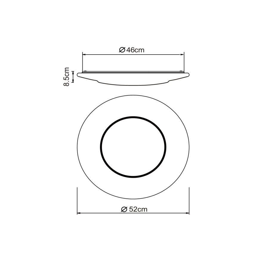 Globo - LED Griestu lampa LED/24W/230V 3000/4500/6500K