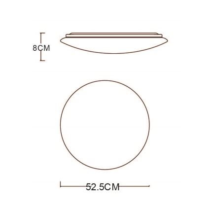 Globo - LED Griestu lampa ar tālvadības pults 1xLED/48W/230V