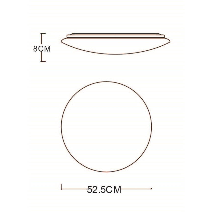 Globo - LED Aptumšojama griestu lampa LED/48W/230V 3000-6400K + tālvadības pults