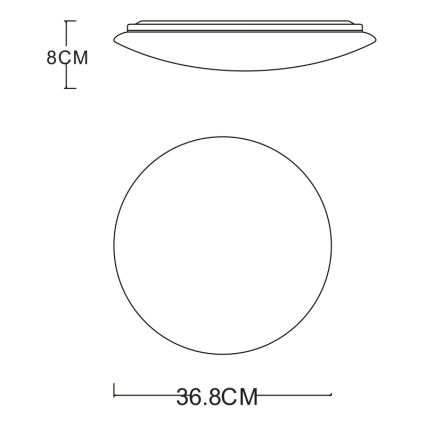 GLOBO - LED Griestu lampa LED/24W/230V