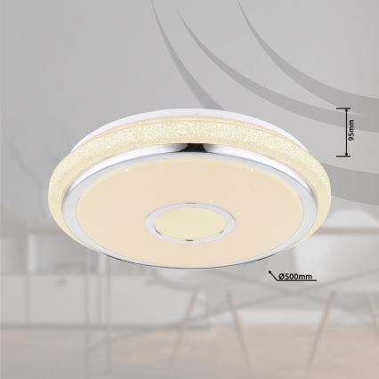 Globo - regulējama LED griestu lampa LED/40W/230V 2700-6500K + tālvadības pults