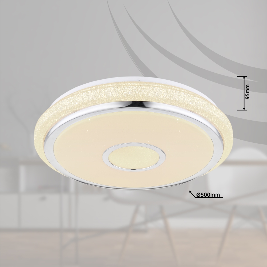 Globo - regulējama LED griestu lampa LED/40W/230V 2700-6500K + tālvadības pults