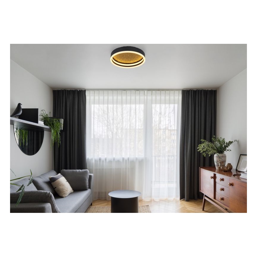 Globo - LED Griestu lampa LED/24W/230V d. 30 cm melna