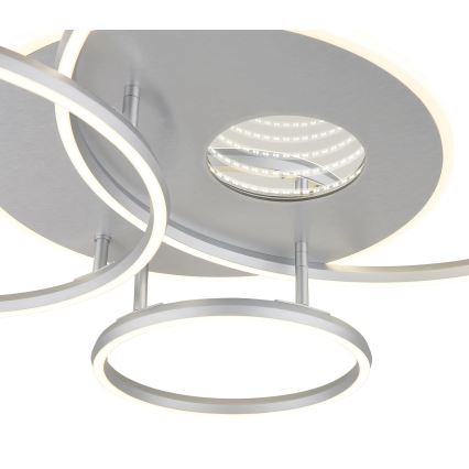 Globo - LED dimmējams griestu gaismeklis LED/54W/230V 2700-6500K 90x70 cm sudraba + tālvadības pults