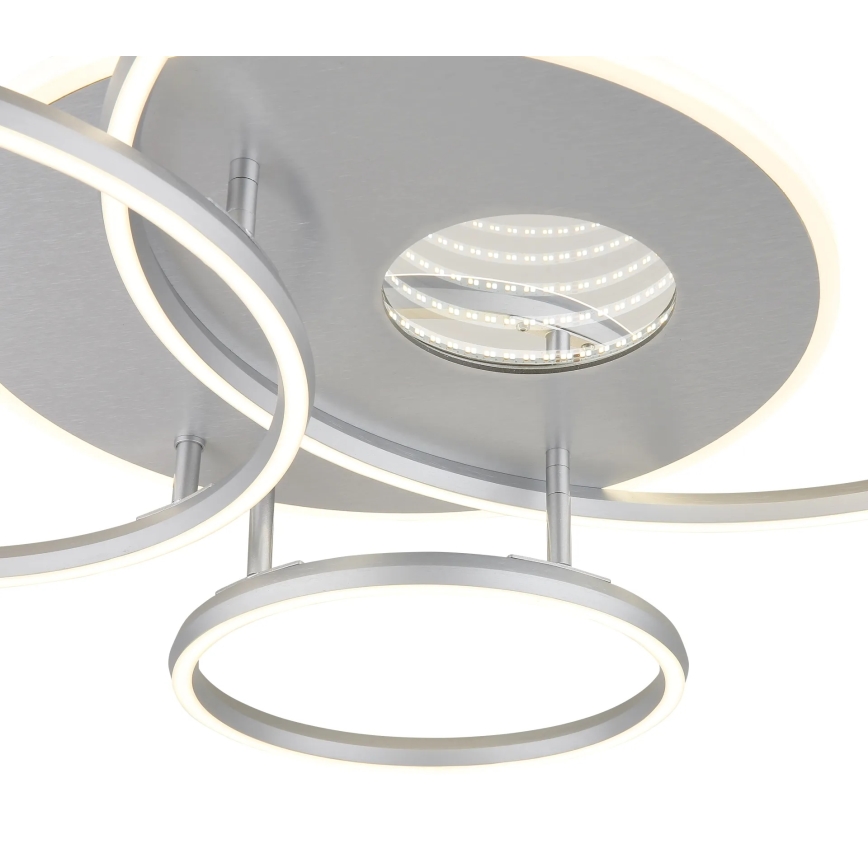 Globo - LED dimmējams griestu gaismeklis LED/54W/230V 2700-6500K 90x70 cm sudraba + tālvadības pults