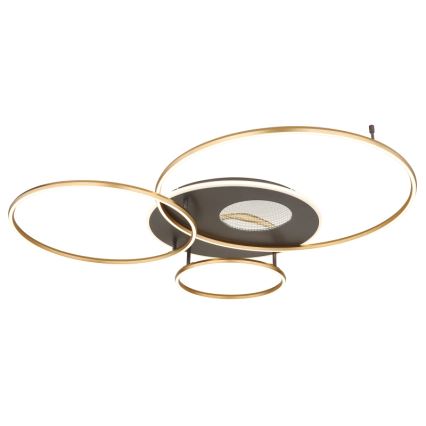 Globo - LED regulējams griestu gaismeklis LED/70W/230V 2700-6500K zelta krāsā ar tālvadības pulti