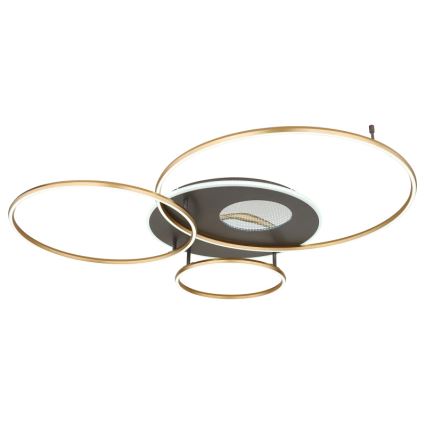 Globo - LED regulējams griestu gaismeklis LED/70W/230V 2700-6500K zelta krāsā ar tālvadības pulti
