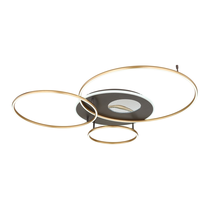Globo - LED regulējams griestu gaismeklis LED/70W/230V 2700-6500K zelta krāsā ar tālvadības pulti