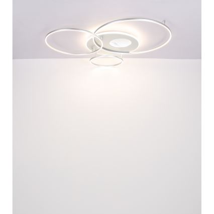 Globo - regulējama LED griestu lampa LED/70W/230V 2700-6500K matēts hroms + tālvadība