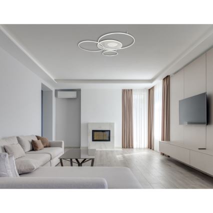 Globo - LED regulējams griestu gaismeklis LED/70W/230V 2700-6500K matēts hroms + tālvadība