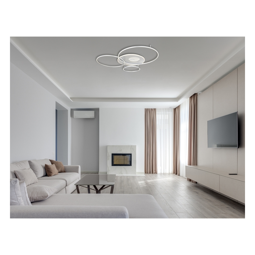 Globo - LED regulējams griestu gaismeklis LED/70W/230V 2700-6500K matēts hroms + tālvadība