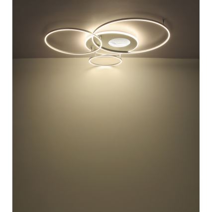 Globo - LED regulējams griestu gaismeklis LED/70W/230V 2700-6500K matēts hroms + tālvadība