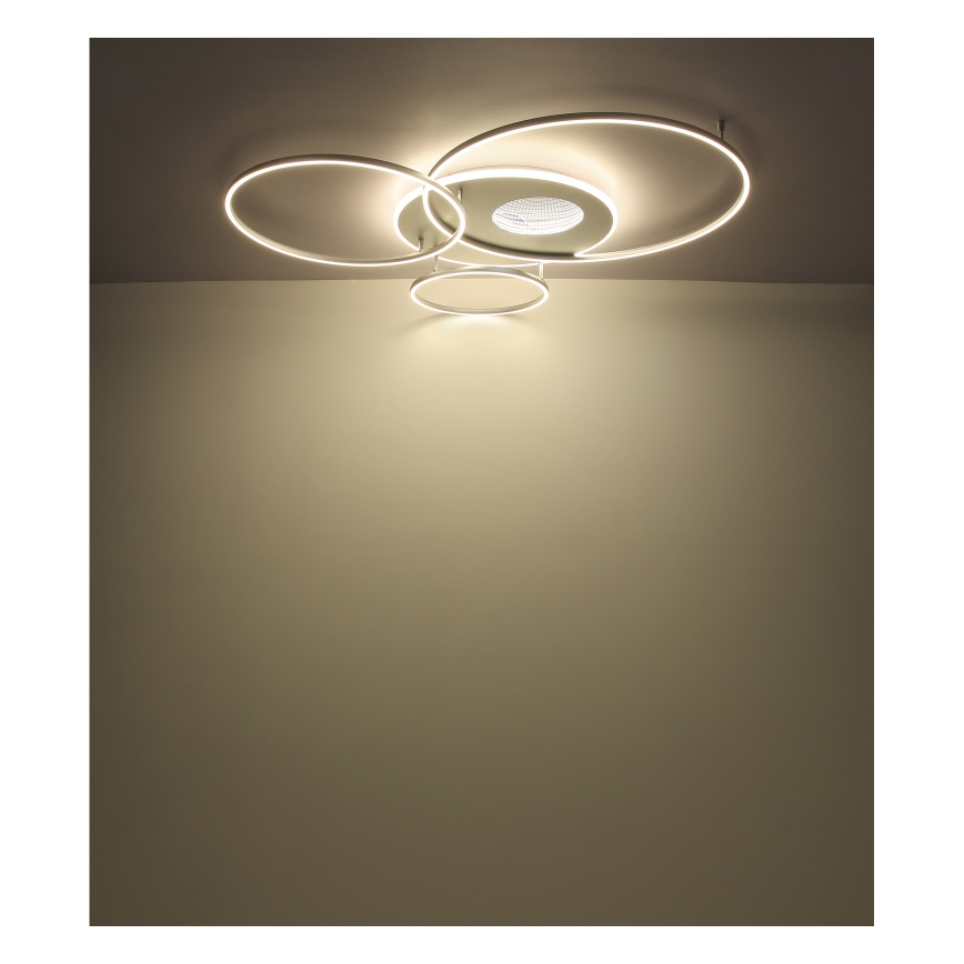 Globo - LED regulējams griestu gaismeklis LED/70W/230V 2700-6500K matēts hroms + tālvadība