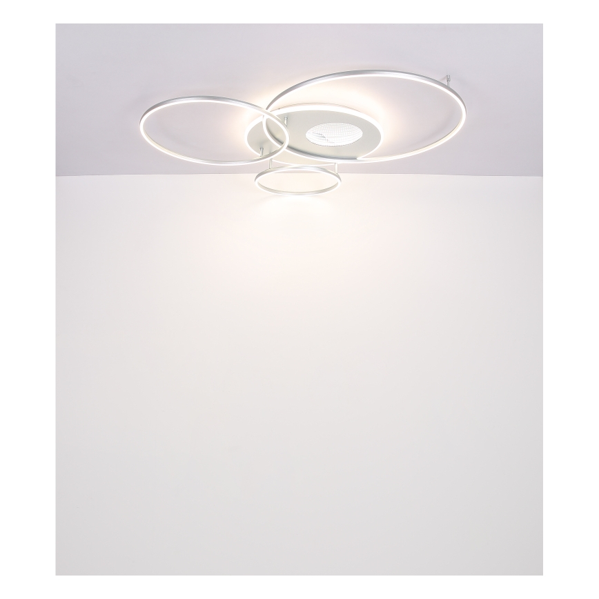 Globo - LED regulējams griestu gaismeklis LED/70W/230V 2700-6500K matēts hroms + tālvadība