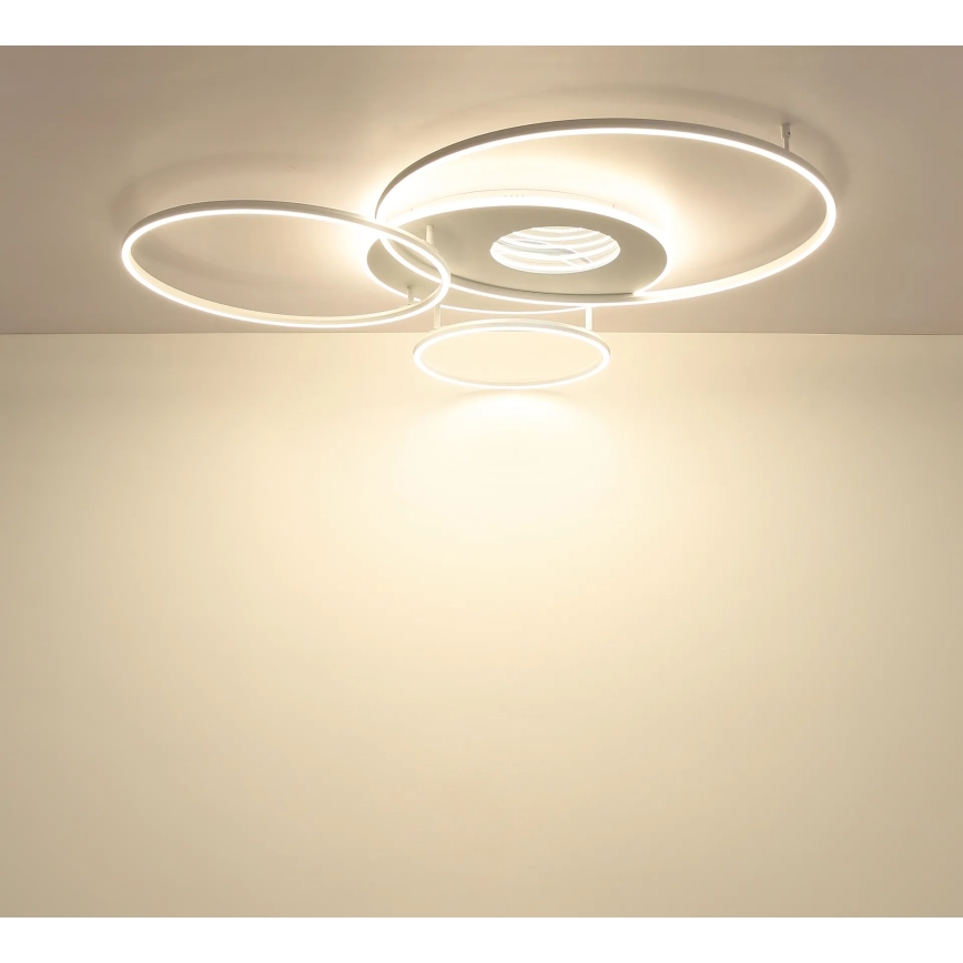 Globo - LED Regulējams griestu gaismeklis LED/70W/230V 2700-6500K 105x26,5 cm balts + tālvadība