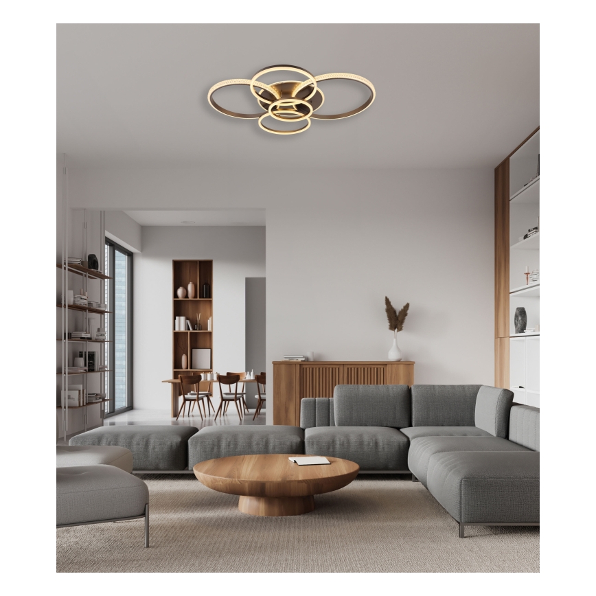 Globo - LED Griestu lampa LED/70W/230V 3000K 88x110 cm antracīta