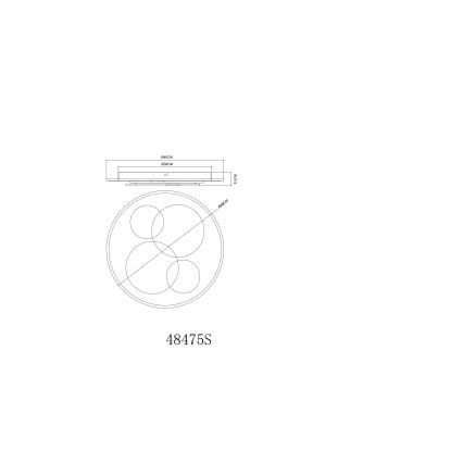 Globo - LED griestu gaismeklis LED/40W/230V 3000K Ø 49 cm