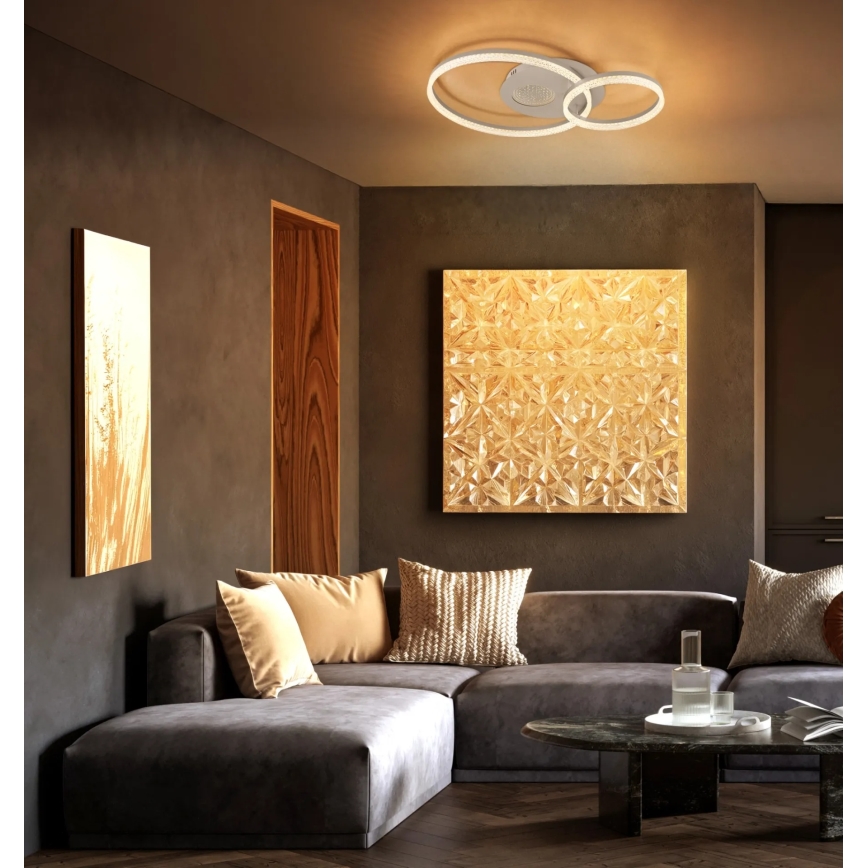 Globo - LED griestu gaismeklis LED/30W/230V 3000K 70x50 cm bēšs