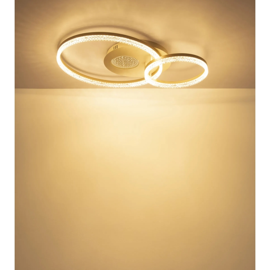 Globo - LED griestu gaismeklis LED/30W/230V 3000K 70x50 cm bēšs