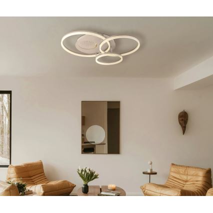 Globo - LED griestu lampa LED/40W/230V 3000K 78x60 cm bēša