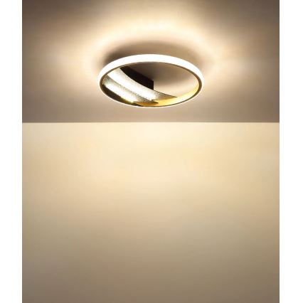 Globo - LED griestu gaismeklis LED/12W/230V 3000/4000/6000K Ø 29,5 cm zelta krāsā