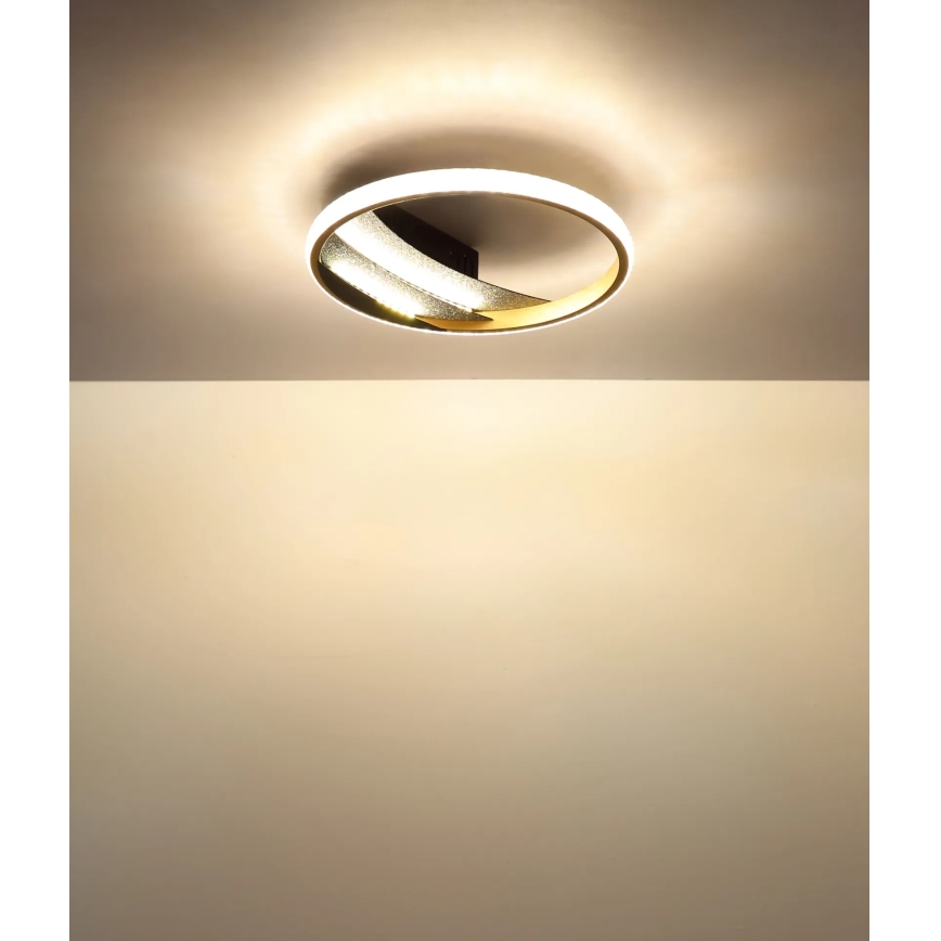Globo - LED griestu gaismeklis LED/12W/230V 3000/4000/6000K Ø 29,5 cm zelta krāsā