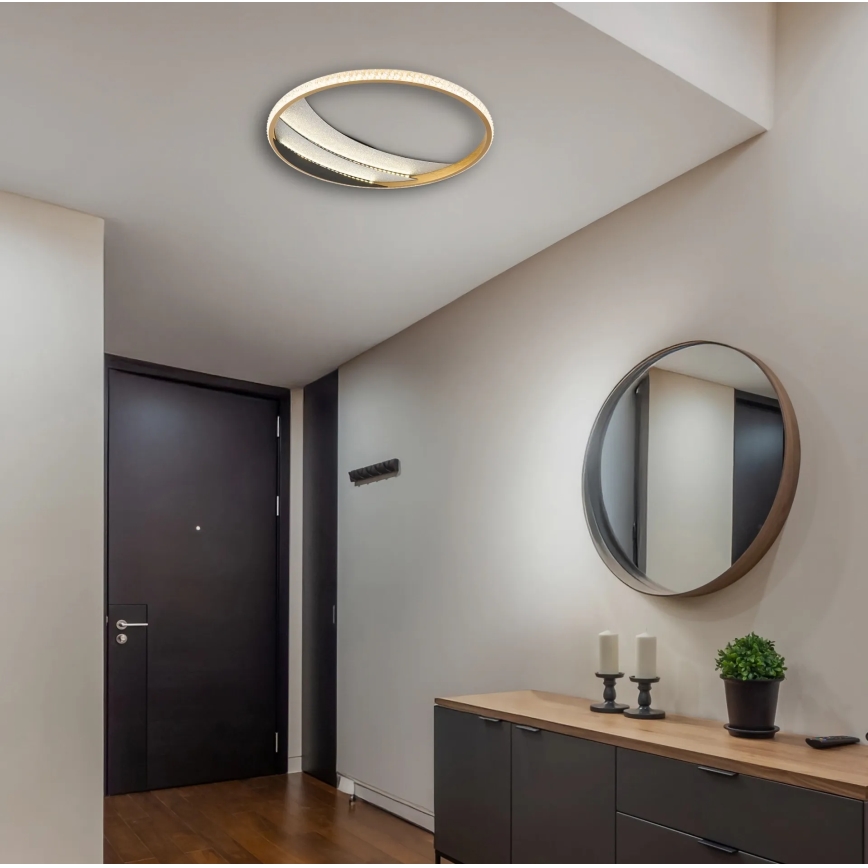 Globo - LED griestu gaismeklis LED/24W/230V 3000/4000/6000K Ø 41 cm zelta krāsā