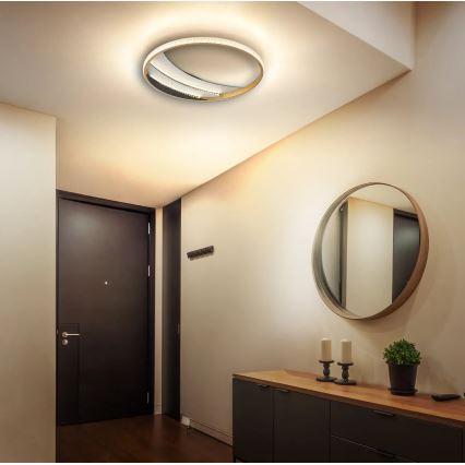 Globo - LED griestu gaismeklis LED/24W/230V 3000/4000/6000K Ø 41 cm zelta krāsā