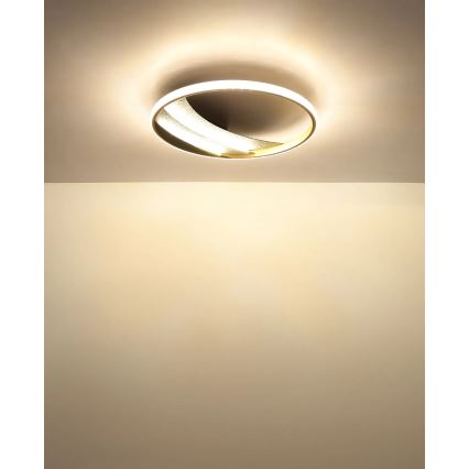 Globo - LED griestu gaismeklis LED/24W/230V 3000/4000/6000K Ø 41 cm zelta krāsā