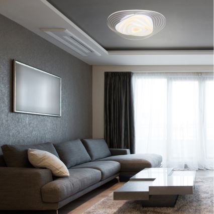 Globo - LED regulējams griestu gaismeklis LED/40W/230V 3000-6500K 50,2x48,8 cm Wi-Fi Tuya + tālvadība