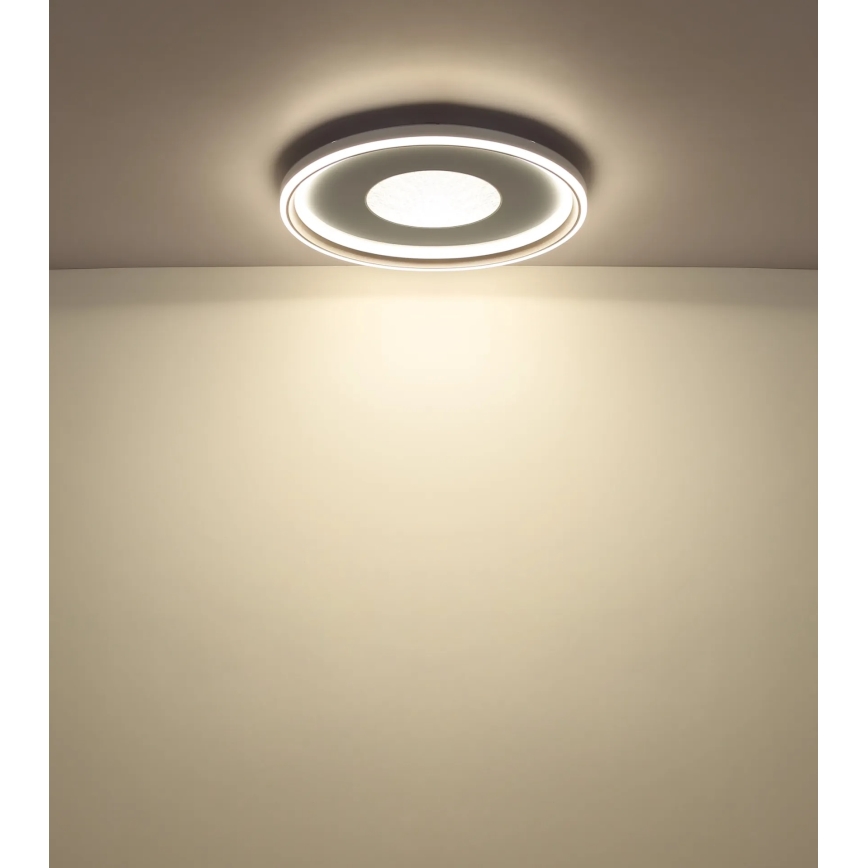Globo - Dimbara LED griestu lampa LED/60W/230V 2700-6000K diam. 59 cm balta/krēmkrāsaina + ar tālvadības pulti