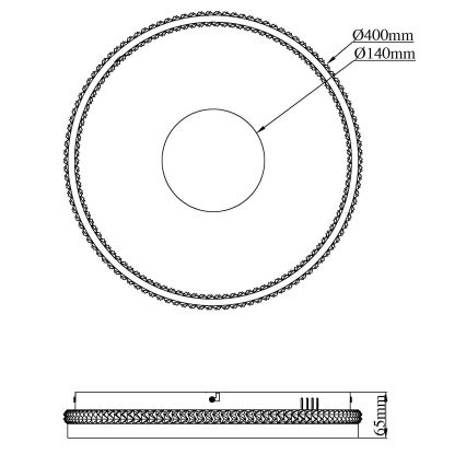 Globo - Dimējams LED griestu gaismeklis LED/30W/230V 2700-6500K Ø 41 cm + tālvadības pults