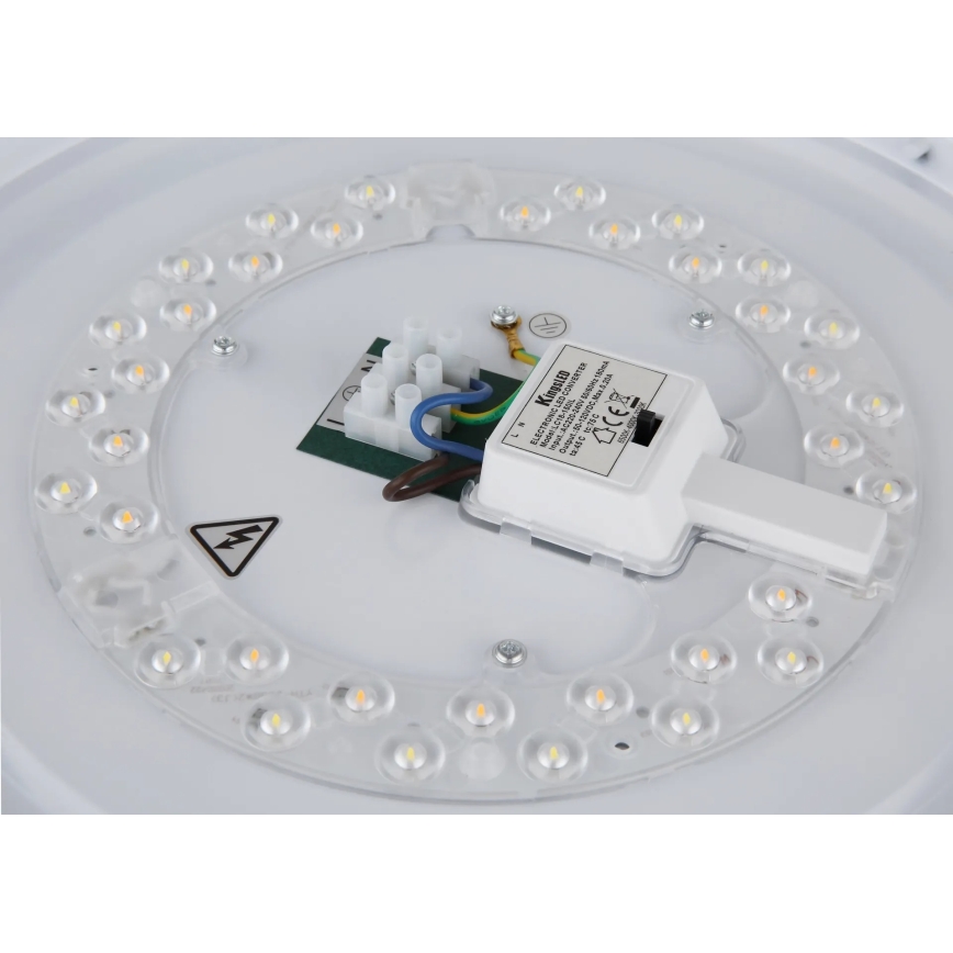 Globo - LED griestu gaismeklis LED/24W/230V 3000/4000/6000K diametrs 38 cm balta/matēts hroms
