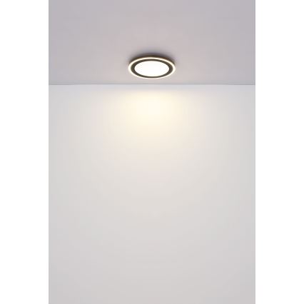 Globo - LED Griestu lampa LED/24W/230V 4000K d. 34 cm melna