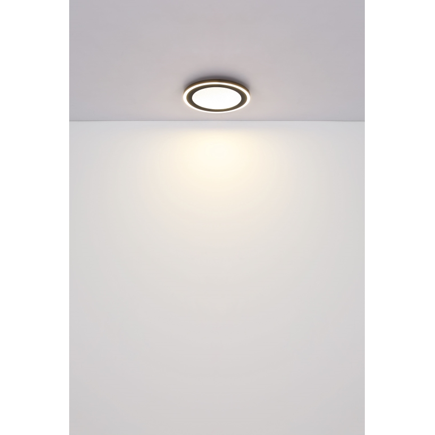 Globo - LED Griestu lampa LED/24W/230V 4000K d. 34 cm melna